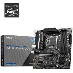 Resim MSI Pro B660m-a Ddr4 Soket 1700 Ddr4 4800 (oc) 