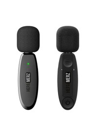 Resim Hepa Merz R-23 iPhone Apple Uyumlu iPad Çiftli Kablosuz Yaka Mikrofonu Gürültü Önleme Ve Kaliteli Ses 