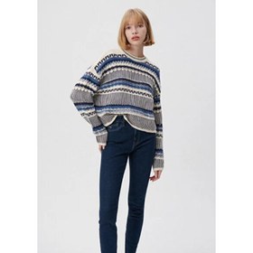 Resim Mavi Kadın Kazak (M1710155-70737) 