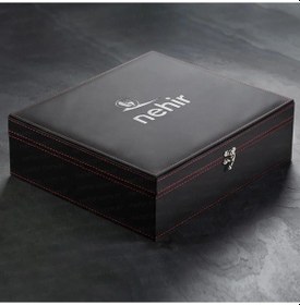 Resim Nehir Fiesta Saten 12 Kişilik 84 Parça Deri Kutulu Çatal Kaşık Bıçak Takımı Gümüş 