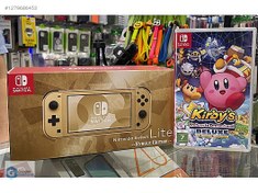 Resim Nintendo Switch Lite Hyrule Edition SIFIR - Kirby - Takas -KURYE 