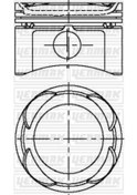 Resim YENMAK 31-04287-000 Piston + Segman Std 70.8 Mm ( Fiat : Punto / Palio / Albea 1.2 16V ) 46744125 3104287000 (WM546242) (Fiyat:4 Adet İçindir) 