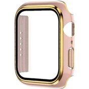 Resim iOS Uyumlu Watch Serisi 6/5/4/se 44mm İçin İki Renkli +temperli Film İzleme Kılıf 