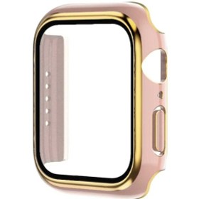 Resim iOS Uyumlu Watch Serisi 6/5/4/se 44mm İçin İki Renkli +temperli Film İzleme Kılıf 