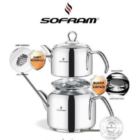 Resim Sofram Soft Büyük Boy Çaydanlık 170 Big Size Inox 