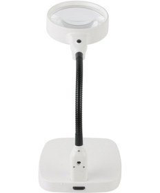Resim Masa Üstü 10x Led Işıklı Büyüteç Okuma El Sanatları Onarım Büyüteç 