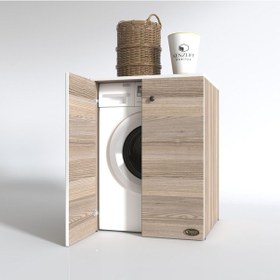 Resim Kenzlife Çamaşır Makinesi Dolabı Kapaklı Tatyana Crd 90*70*60 Banyo Ofis Kapaklı Arkalıksız Çok Renkli 