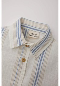 Resim DeFacto Erkek Bebek Çizgili Uzun Kollu Gömlek E2016A525SPER98 Ekru 