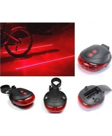 Resim Toptan Bulurum Bisiklet Arka Stop Lambası Lazer Şeritli LED Işık 