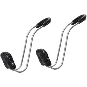 Resim 2 Adet Araba Baş Desteği Kancaları Araba Baş Desteği Kancaları Paslanmaz Çelik Araba Koltuğu Kancası Tek Kanca 30 Kg'a Kadar Taşıma Kapasitesi 