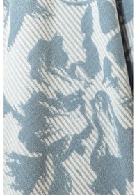 Resim İpliği Boyalı Mavi Yatay Çizgili %100 Pamuk Banyo Havlusu Indigo 