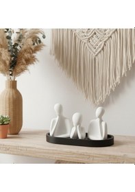 Resim Bernami Vazo Pinterest 4 Lü Düşünen Aile Dekoratif Obje Seti Siyah-beyaz Diğer 