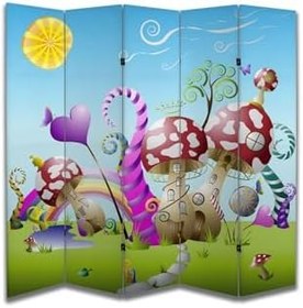 Resim Çocuk Temalı Özel Tasarım Paravan Room Divider PRV1110, 180 x 180 