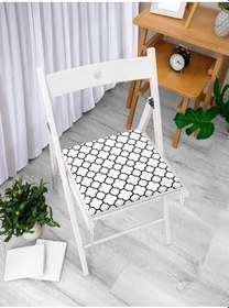 Resim RealHomes Modern Ogea Desenli Dijital Baskılı Fermuarlı Sandalye Minderi 