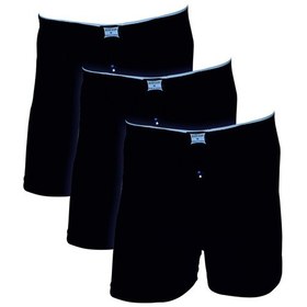 Resim Siyah Havlu Bel Erkek Boxer Ekonomik Paket 3’Lü Siyah 