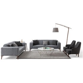 Resim Regnar 3+3+1+1 Koltuk Takımı Gri Gri 