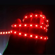 Resim Trendooze Turcoshop11 4 Adet Mavi Led Şerit Işık 12v Araç İçi Dekor Işık 