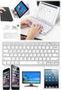 Resim Utelips Kablosuz Mini Mac Klavye Wireless Seti Nazik Sessiz Tv Tablet Tüm Bilgisayar Ve Leptoplara Uyumlu 