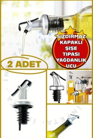 Resim İnfeta 2 Adet Sızdırmaz Kapaklı Şişe Tıpası Yağdanlık Ucu Yağdanlık Başlığı, Tapa, Tıpa, Kapaklı Şişe Ucu. 