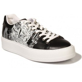 Resim Cesare Paciotti Su5stsz Siyah Beyaz Desenlı Deri Sneaker Erkek Ayakkabı Siyah 