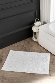 Resim B2B Plus Beyaz%100 Pamuk Ayak Havlusu | Banyo Paspası | 