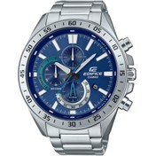 Resim Casio Efv-620d-2avudf Quartz Çelik Gri Lacivert Kadran 10 Atm 51 Mm Erkek Kol Saati Gri 
