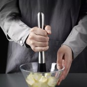 Resim Buz Kırıcı ile Paslanmaz Çelik Sıkma Mutfak Aleti - Elde Sıkma Limon Sıkacağı, Taze İçecekler ve Smoothies için Mükemmel, Bar Aleti | Modern Mutfak Aleti | Dayanıklı Yapı 