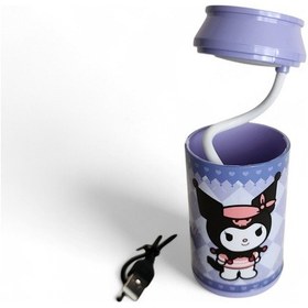 Resim Çocuk Masa Lambası Kalemlik Mor 