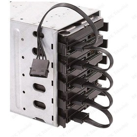 Resim Hdd/Ssd Için 4Pin Ide Molex To 5 X 15Pin Sata Güç Kablosu 