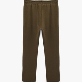 Resim Koton Cepli Beli Bağcıklı Düz Paça Eşofman Altı Haki 6wam40052mk Haki 