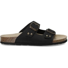 Resim Lumberjack Jolıe Nu 4fx Hakiki Deri Siyah Comfort Casual Anatomik Terlik 001 