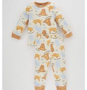 Resim Defacto Erkek Bebek Safari Baskılı Uzun Kollu Pijama Takımı A9013A523AUER42 