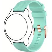 Resim Cloud011 Garmin Venu Sq 2 Vivoactive 3 5 18mm 20mm Açılır Kilitli Silikon Bileklik Light Green 