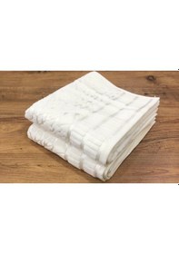 Resim 2 Li Yoncagül %100 Pamuk Kadife Extra Yumuşak El Yüz Havlusu Ekru 
