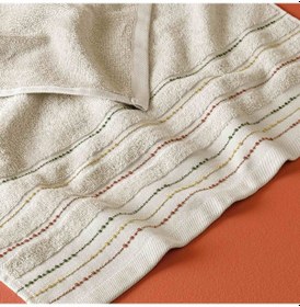 Resim Taç Butik Brüj Pamuk Banyo Havlusu Kum 70x140 000000001500223905 Kum 