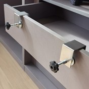 Resim 2 Adet U-Şekilli Çekmece Kelepçesi, Ahşap Levha Sıkma Aracı, Ahşap Panel Kelepçesi, Çekmece Paneli Masaüstü Kelepçe Montaj Aparatı, Ahşap İşleri Kendin Yap Çekmeceleri, Ahşap Levhalar İçin Uygun 