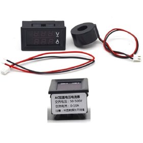 Resim YATE10 Dijital Trafolu Volt-ampermetre 50-500v 0-10amper 