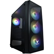 Resim Vento VG10F Mid Tower 550W 80+ Siyah Temperli Cam RGB Atx Gaming Kasa 