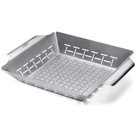 Resim Weber Deluxe Grilling Basket 6434 Sebze & Küçük Parça Izgara Sepeti Paslanmaz Çelik Tel 