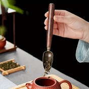 Resim Ebony Alloy Çay Kaşıkları, Çay Kürekleri ve Çay Kürekleri, Günlük Kullanım İçin Uygun Kung Fu Çay Setleri ve Çay Sanatı. 