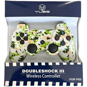 Resim YUES Playstation 3 Uyumlu Oyun Kolu Ps3 Joystick Kablosuz Wireless Kamuflaj 