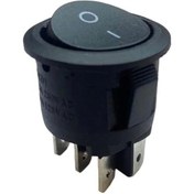 Resim Ic-133-6 Yuvarlak Siyah 6p On/off Anahtar 