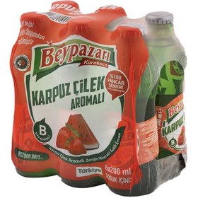 Resim Beypazarı Karpuz&Çilek Maden Suyu 6x200 Ml 