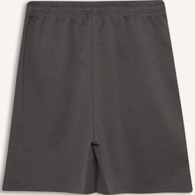 Resim Defacto Beli Bağcıklı Basic Düz Bermuda Şort F7997ax25auar215 Antrasit 