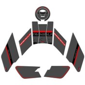Resim Gp Kompozit Honda Xl750l Transalp 2023 Uyumlu Tank Pad Gri 