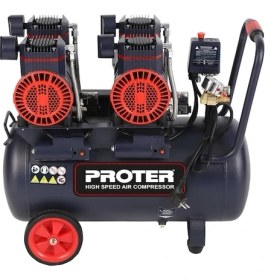 Resim Proter 50LT 4hp 8 Bar Yüksek Hızlı Yağsız Sessiz Hava Kompresörü 