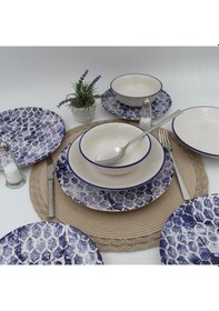 Resim Snake 48 Parça Yemek Takımı Mavi 