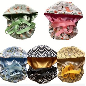 Resim Kadınlar için Ayarlanabilir Uyumlu | Ayarlanabilir Atkuyruğu Çalışma Şapkası - Çiçekli, Düz Renkli ve Soyut Desenli Şık Scrub Şapka, Polyester, Elde Yıkanabilir, Esnek Olmayan, Kenarsız Tasarım, Profesyonel Saç Şapkası | Çiçek Baskılı Şapka | Polyester Şapka, Atkuyruğu Şapka 