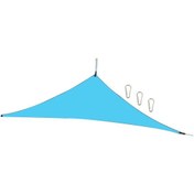 Resim Maiyame 3x3x3m Mavi Dış Mekan Gölge Tenteği - 210t Poliester, Su Geçirmez, Rüzgar Dayanıklı, Bahçe/patio İçin 3 Karabiner İle 