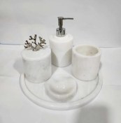 Resim Mermer Banyo Seti 